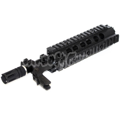 E&C CNC Aluminum RAS Front Set Handguard Rail System For SR16 M4 M16 Series AEG Airsoft Black