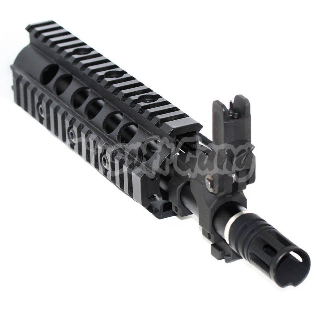 E&C CNC Aluminum RAS Front Set Handguard Rail System For SR16 M4 M16 Series AEG Airsoft Black