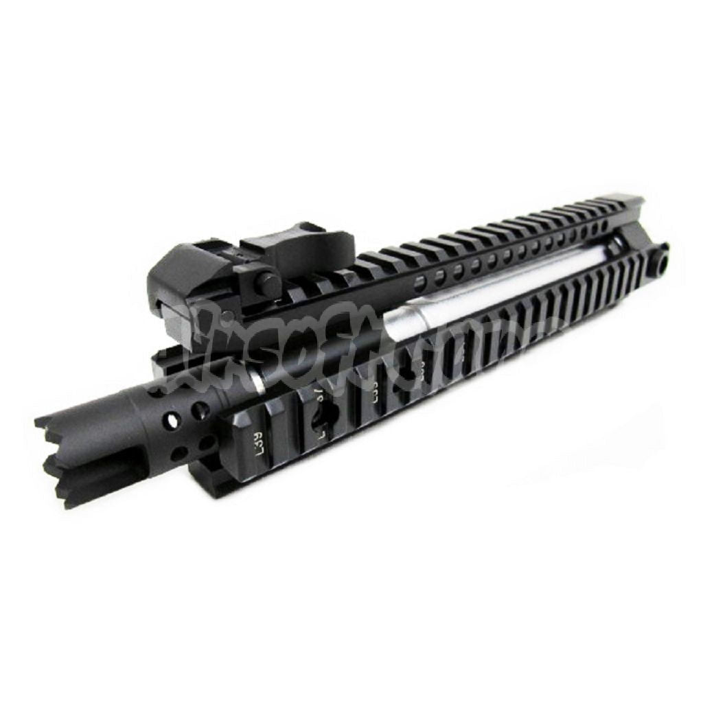 E&C CNC Aluminum MK110 RAS Front Set Handguard Rail System With 9.5" Inches Outer Barrel For M4 M16 M4A1 Series AEG Airsoft Black