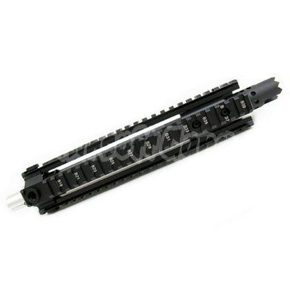 E&C CNC Aluminum MK110 RAS Front Set Handguard Rail System With 9.5" Inches Outer Barrel For M4 M16 M4A1 Series AEG Airsoft Black