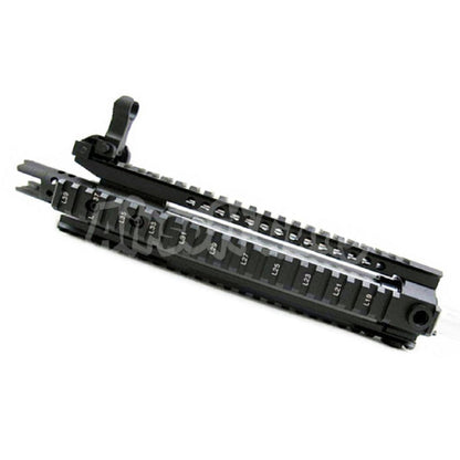 E&C CNC Aluminum MK110 RAS Front Set Handguard Rail System With 9.5" Inches Outer Barrel For M4 M16 M4A1 Series AEG Airsoft Black