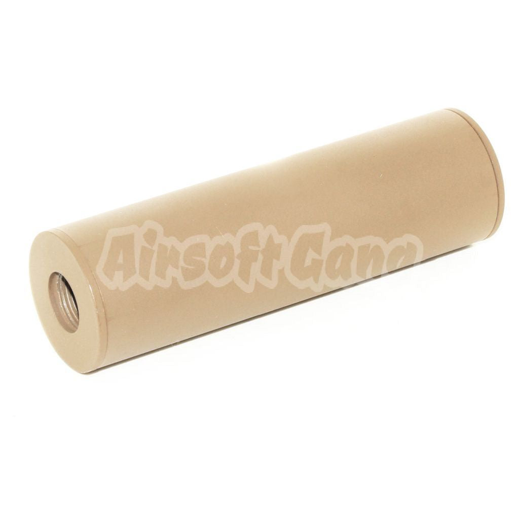 APS 110mm Aluminum Silencer Suppressor Barrel Extension -14mm CCW +14mm CW Dark Earth Tan