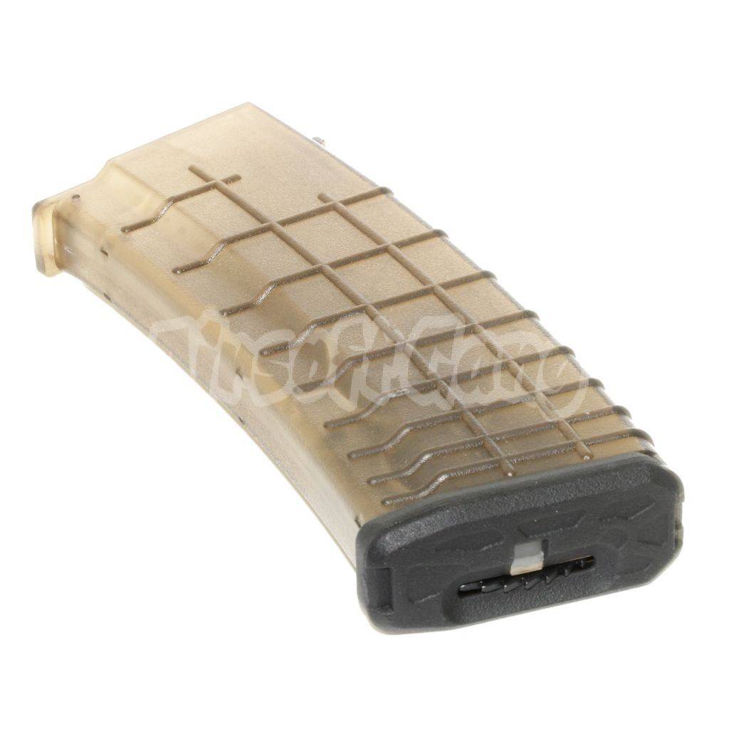 CYMA 450rd Bulgarian Waffle Hi-Cap Magazine For CYMA APS D-Boys ICS JG G&P Tokyo Marui AK Series AEG Airsoft Transparent Brown