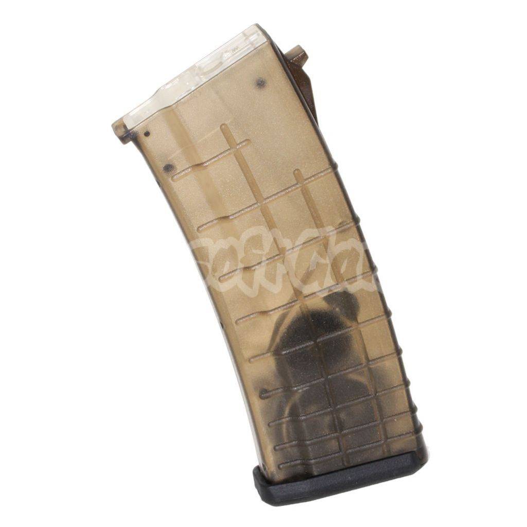 CYMA 450rd Bulgarian Waffle Hi-Cap Magazine For CYMA APS D-Boys ICS JG G&P Tokyo Marui AK Series AEG Airsoft Transparent Brown