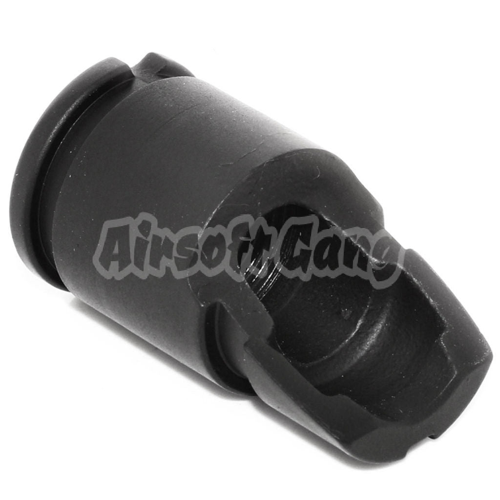 CYMA AKM Slant Metal Flash Hider For -14mm CCW Threading Rifle Black