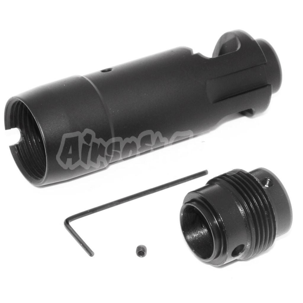 CYMA AK74 Metal Flash Hider For -14mm CCW Threading Rifle Black