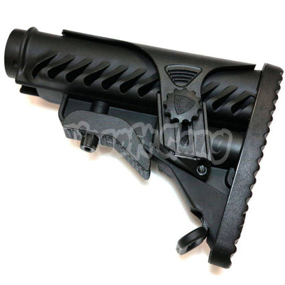 APS M4A64 Shark Style Stock with Cheek Piece Set For M4 M16 Series AEG Airsoft Black