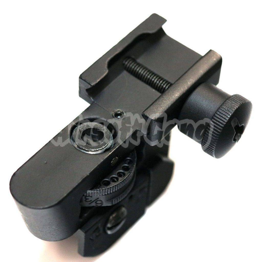 D-BOYS Tactical CQB Dual Apertures Rear Sight For AEG Airsoft Black