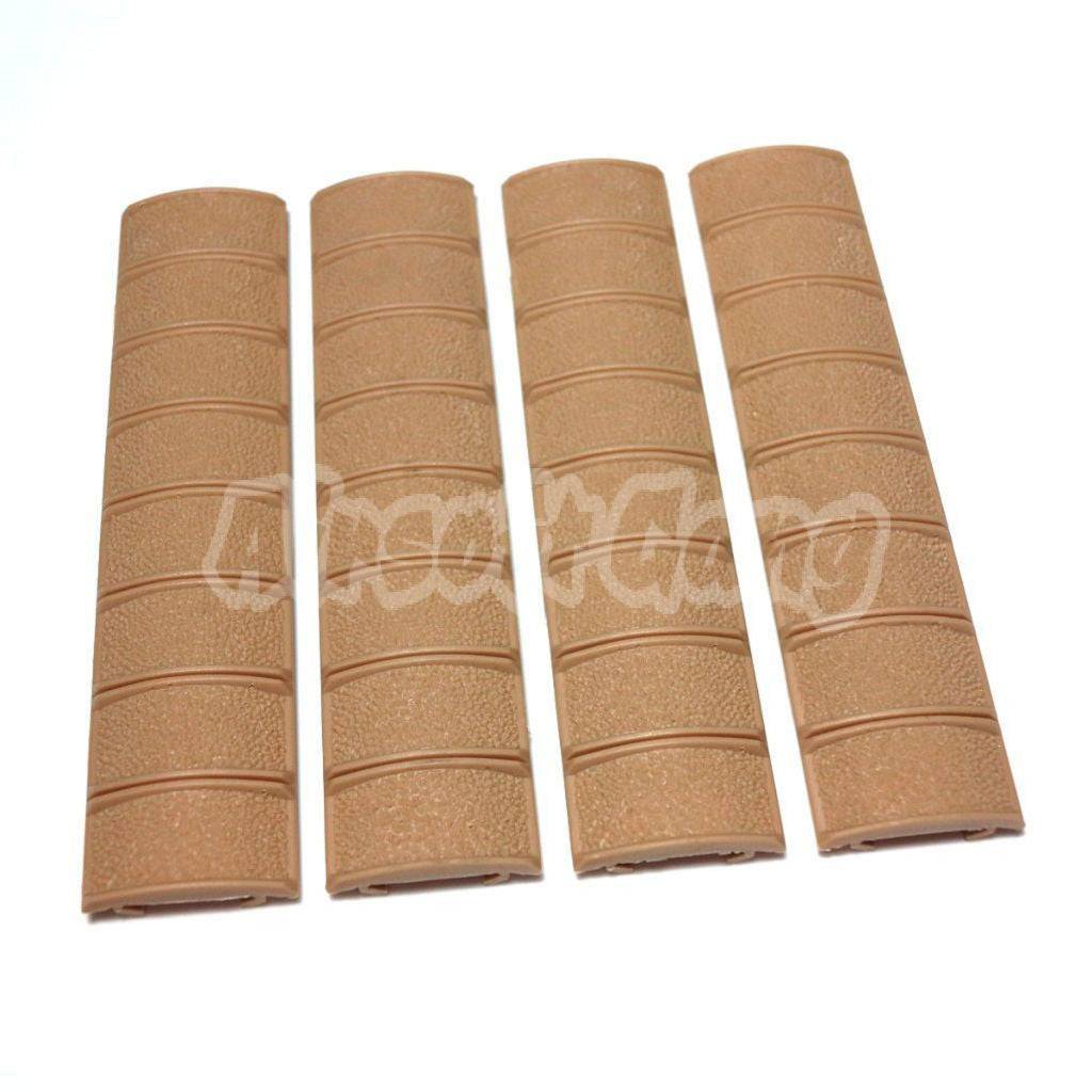 D-BOYS 4pcs Set Polymer 20mm RIS Rail Cover Panel Desert Tan