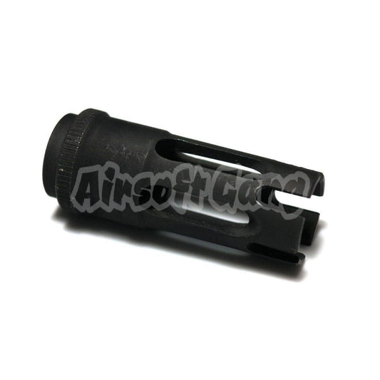 SF Type 3 Steel Flash Hider For -14mm CCW Threading Rifle Black