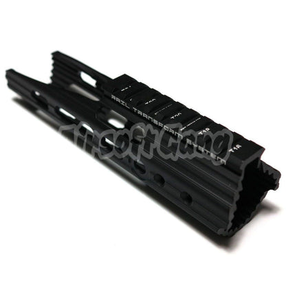 APS CNC Aluminum 8" Inches Guardian Rail System Handguard Set For Guardian M4 M16 Series AEG Airsoft Black