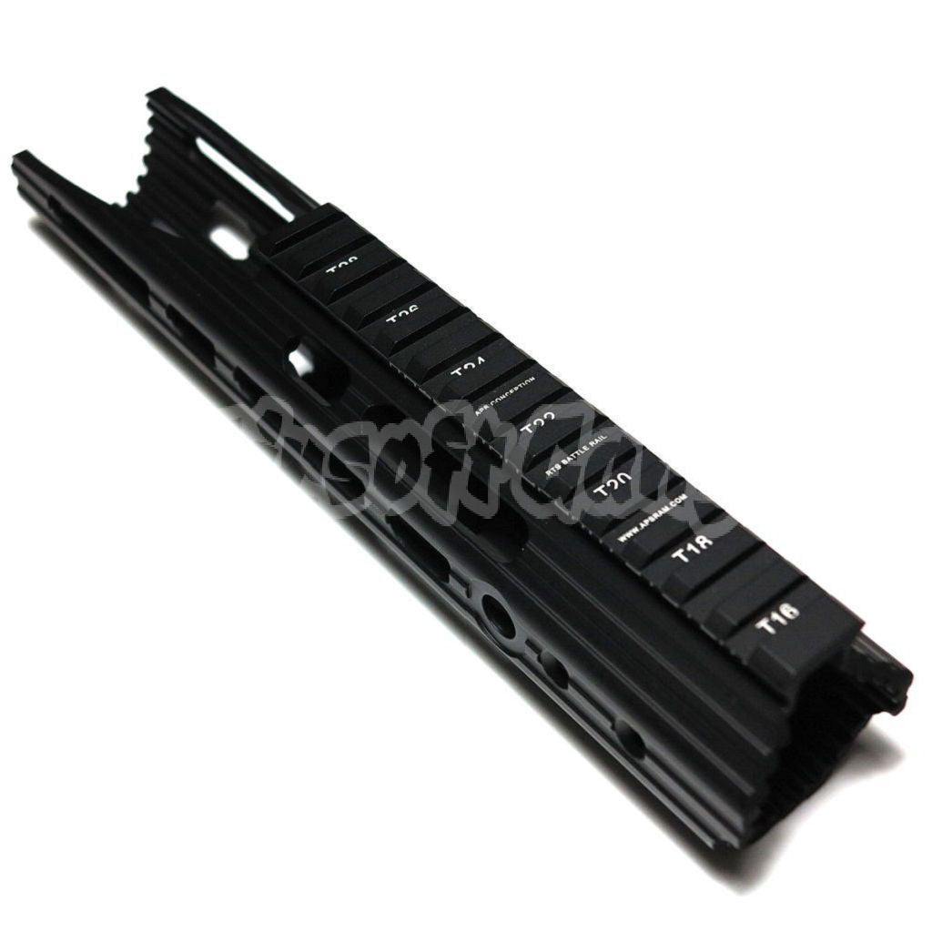 APS CNC Aluminum 10" Inches Guardian Rail System Handguard Set For Guardian M4 M16 Series AEG Airsoft Black