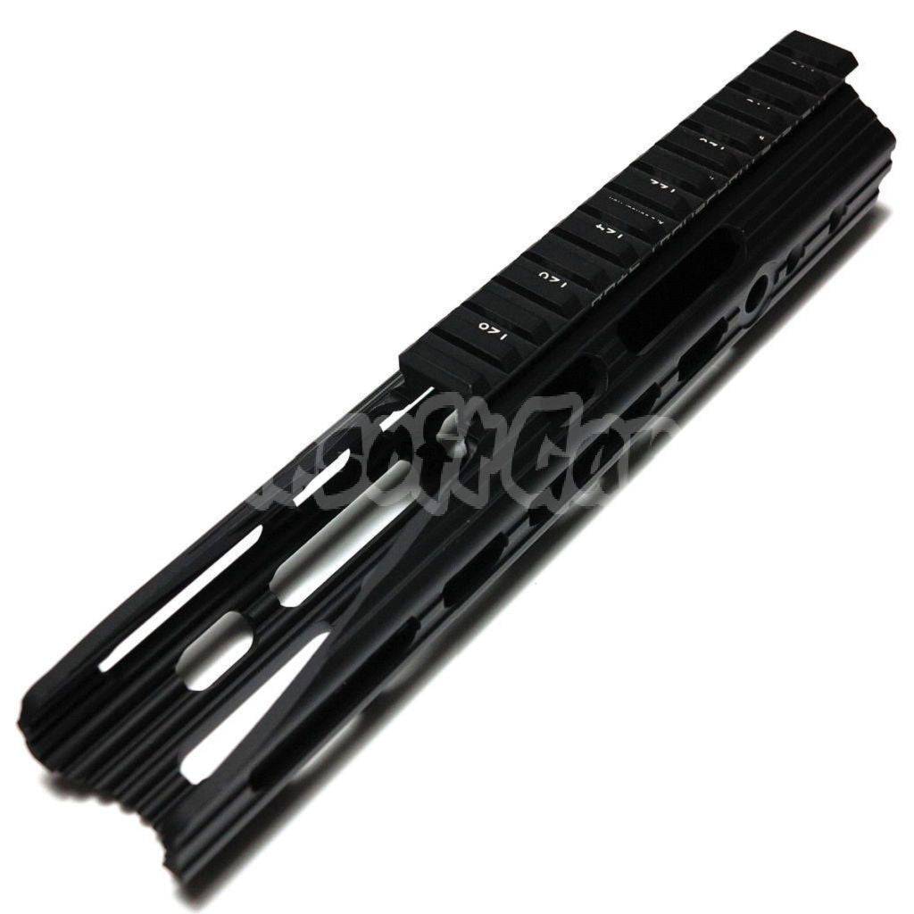 APS CNC Aluminum 10" Inches Guardian Rail System Handguard Set For Guardian M4 M16 Series AEG Airsoft Black