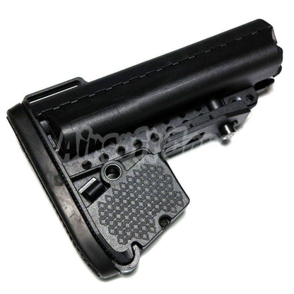 D-BOYS VLTOR Style MOD Crane Stock with Rear Storage Compartment For M4 M16 Series AEG Airsoft Black