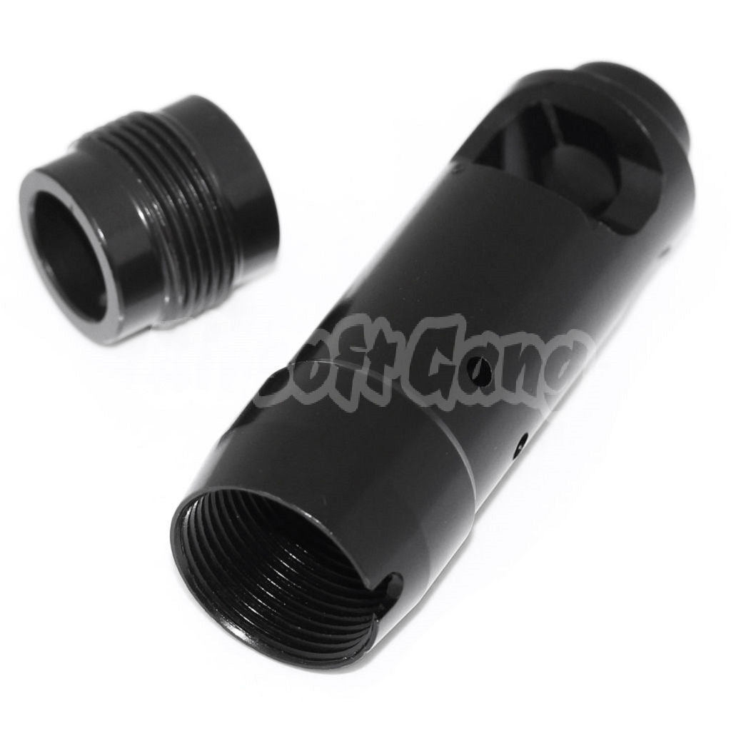 D-BOYS AK74S Flash Hider For All -14mm CCW Threading Rifle Black