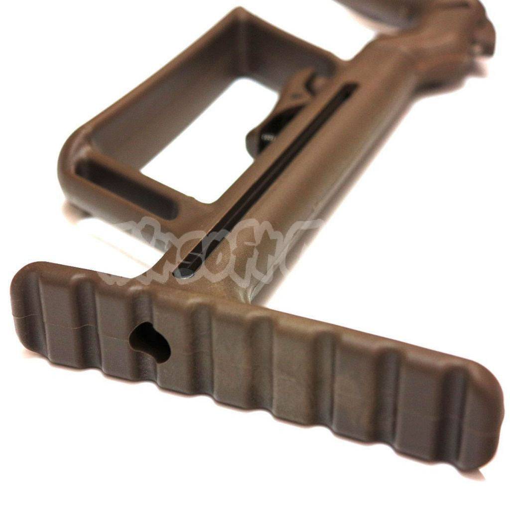 TAC Collapsible Stock For G17 G19 Series GBB Airsoft Dark Earth Tan