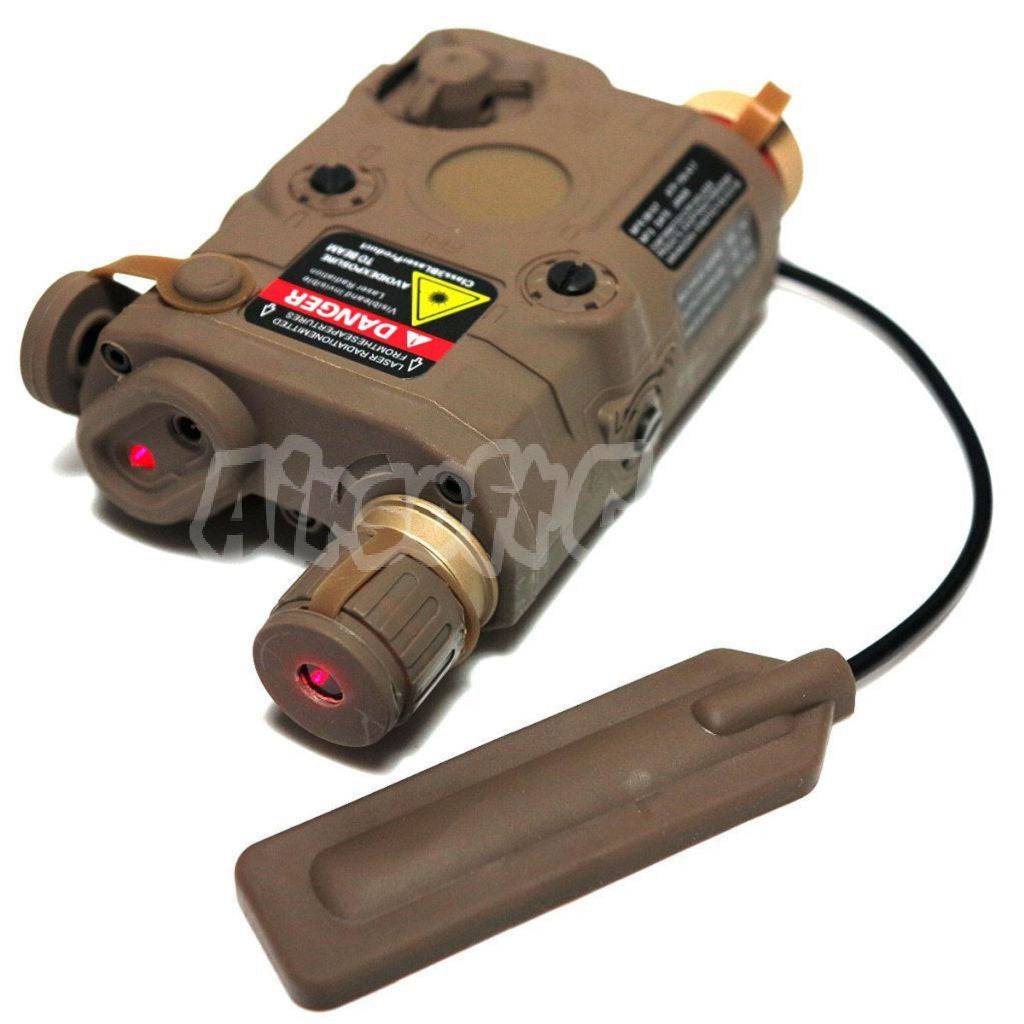 FMA PEQ-15 Red Dot Laser & LED Flashlight Dark Earth Brown