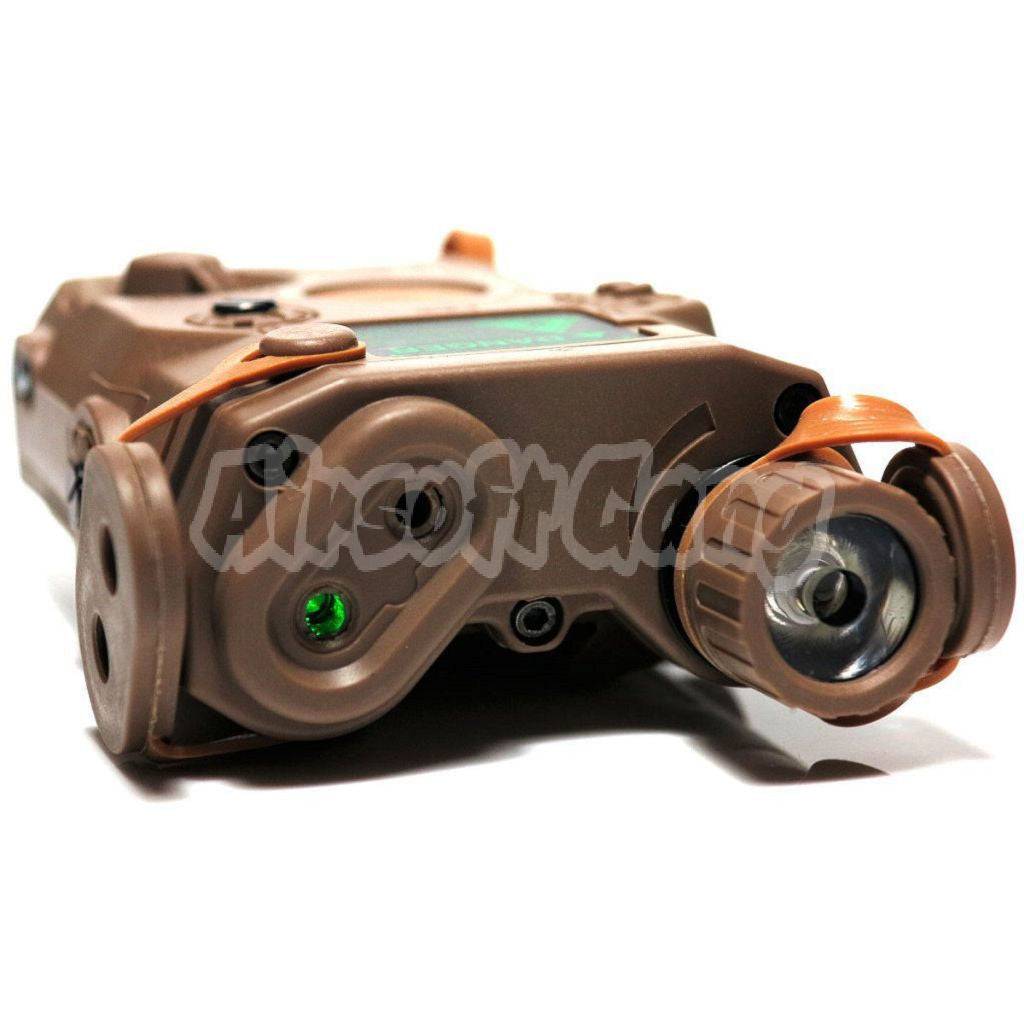 FMA PEQ-15 Green Dot Laser & LED Flashlight Dark Earth Brown