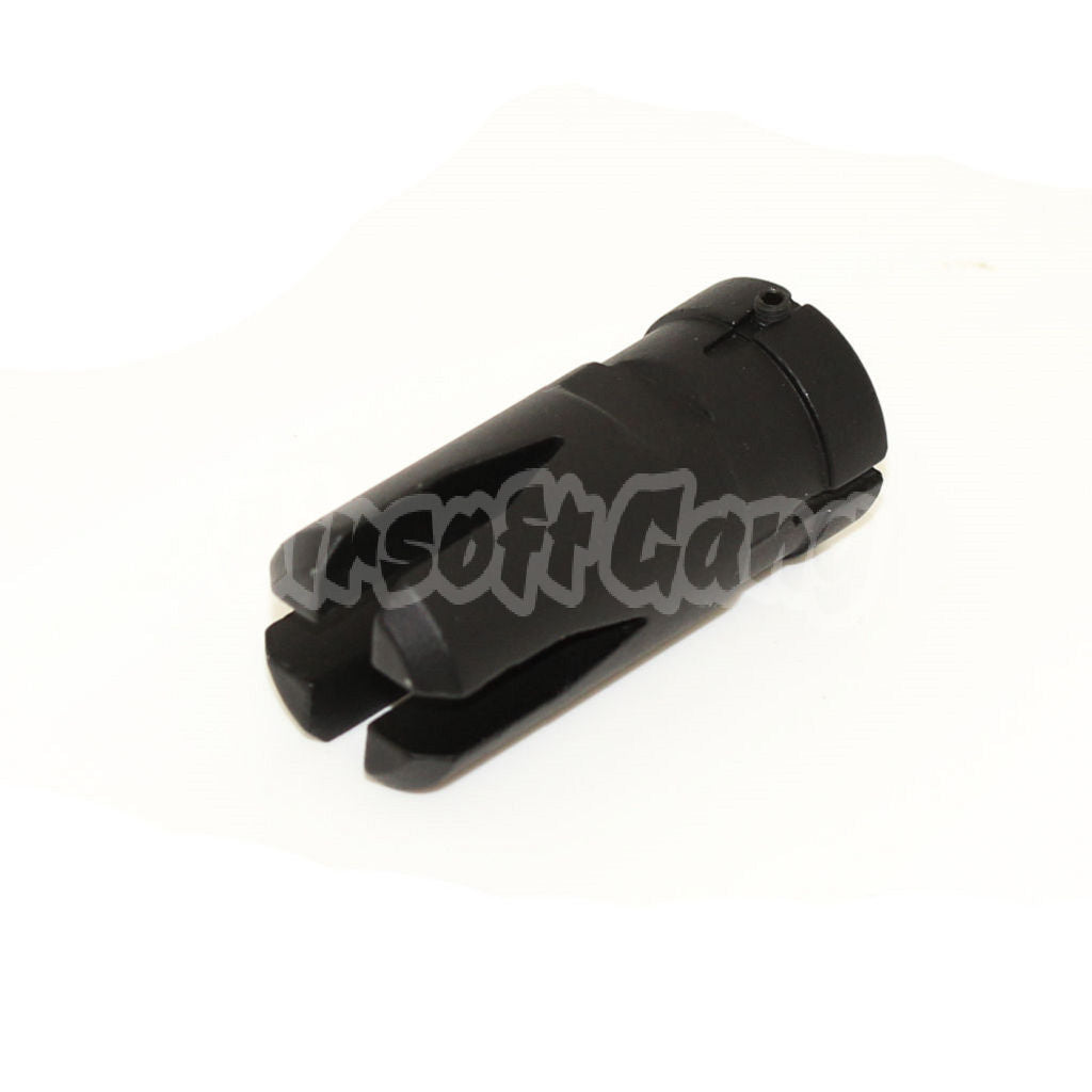 G36C Type Steel Flash Hider For All -14mm CCW Threading Rifle Black