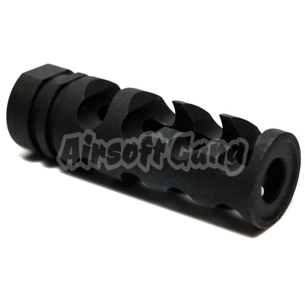 DNTC 308 Type Metal Flash Hider For All -14mm CCW Threading Rifle Black