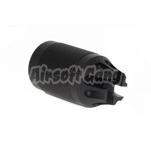 Diablo Type Metal Flash Hider For All -14mm CCW Threading Rifle Black