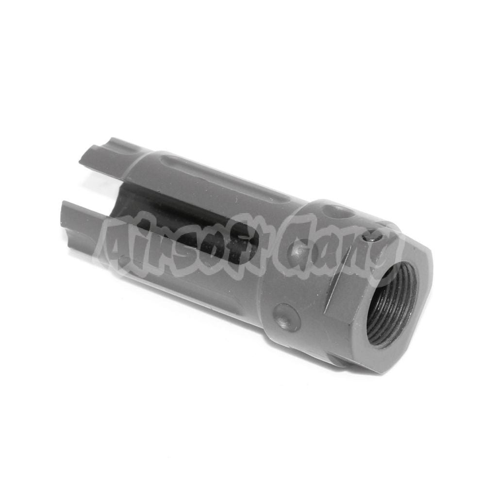 Airsoft 57mm QDC Style Muzzle Brake Flash Hider -14mm CCW Threading