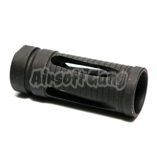 56mm Metal Flash Hider For All -14mm CCW Threading Rifle Black