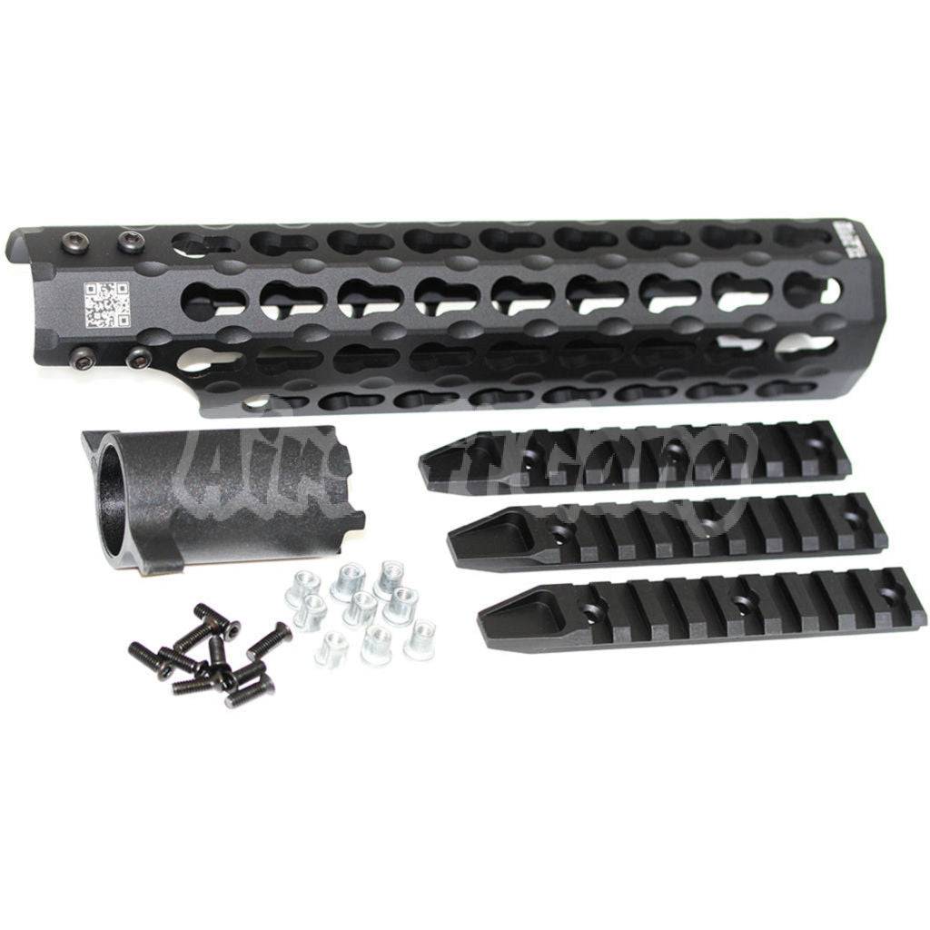 APS CNC Aluminum 9" Inches Keymod Forend For APS CAM870 Shotgun Airsoft Black