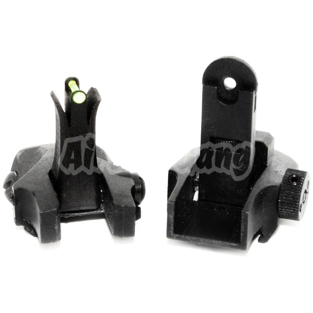 APS Athena Back Up Rear & Front Sight Set Black