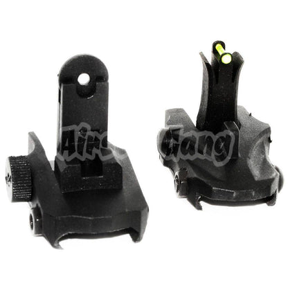 APS Athena Back Up Rear & Front Sight Set Black