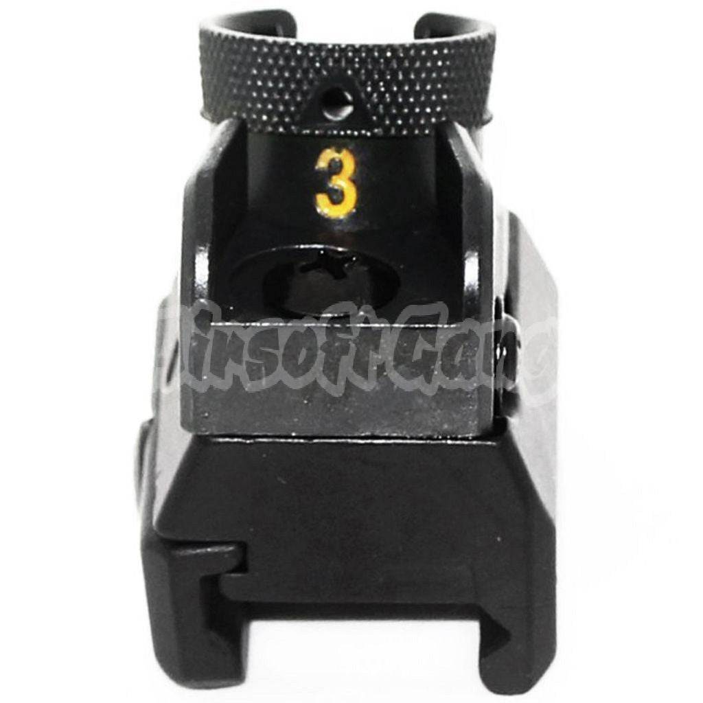 D-BOYS HK416 Fixed Combat Rear Sight Black