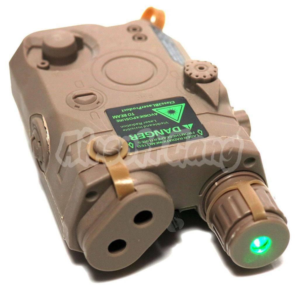 An/Peq-15 LA-5 Dummy solo Laser Verde Tan FMA - Negozio Softair Online -  AIrsoft-Shop Latina