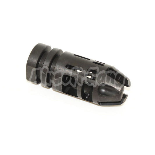 5KU EPSILON 556 Type Metal Flash Hider For All -14mm CCW Threading Rifle Black