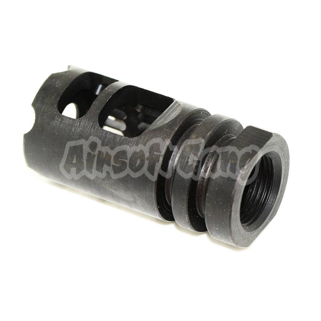 5KU Gamma 762 Type Metal Flash Hider For All -14mm CCW Threading Rifle