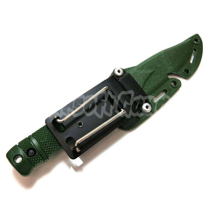 CYMA Plastic M37 Seal Pup Knife(Non-Sharp Soft Rubber Fake Knife) with Sheath Olive Drab OD