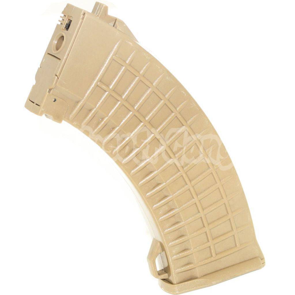 CYMA 550rd Hi-Cap Waffle Magazine For AK-Series CYMA / Tokyo Marui / D-Boys / Jing Gong JG / Classic Army / ICS / APS AEG Airsoft Khaki Tan