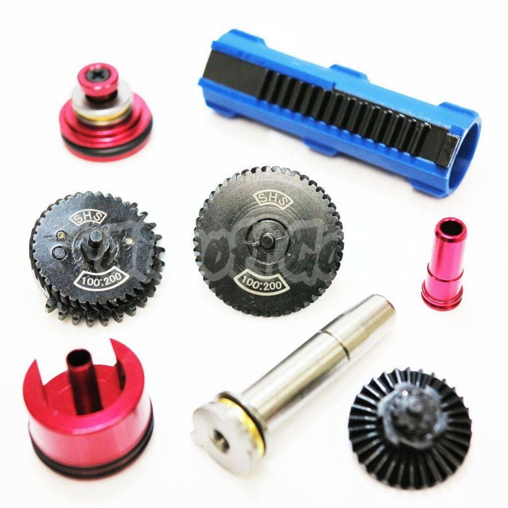 SHS AR-Series 14 Teeth Piston 100:200 Low Noise Torque Gear Tune-Up Set