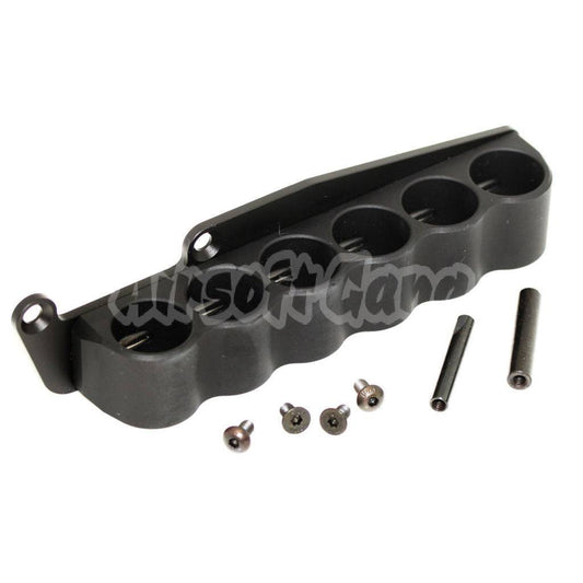 PPS CNC 6 Shells Carrier Holder For M870 Shotgun Airsoft Black