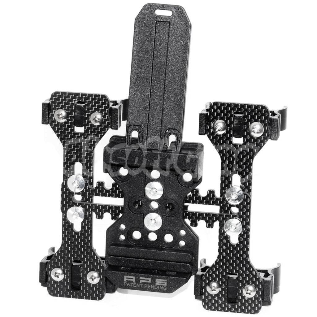 APS 2x Quad-Load Shotshell Caddy System With Belt Loop Black