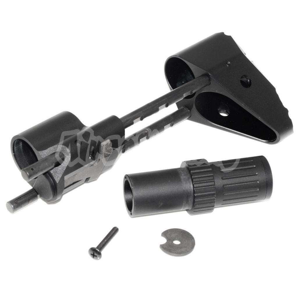 5KU PDW Retractable Stock For Tokyo Marui M4 M16 Series AEG Airsoft Black