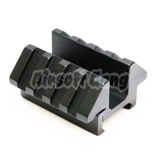 Dual Angle Rail Mount For 20mm Rail AEG Airsoft Black