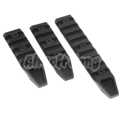 3pcs 115mm/75mm/75mm UXR4 Keymod Rail Set Black