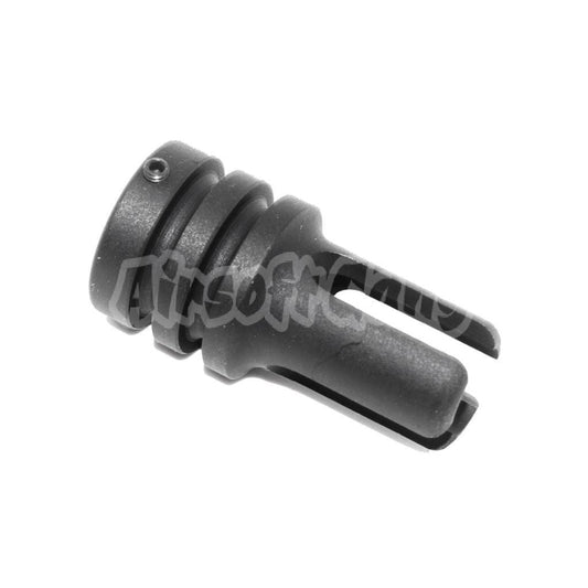 Airsoft 44mm AR15 601 Style Flash Hider -14mm CCW Threaded Black