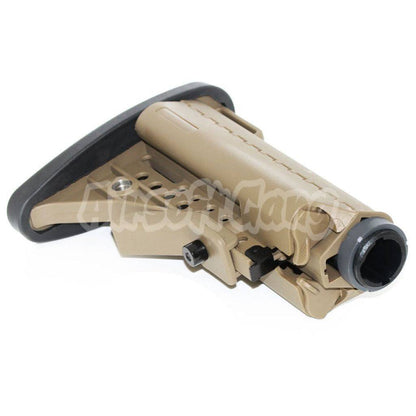 E&C MOD Crane VT Stock with 5-Position Tube For M4 M16 Series AEG Airsoft Dark Earth