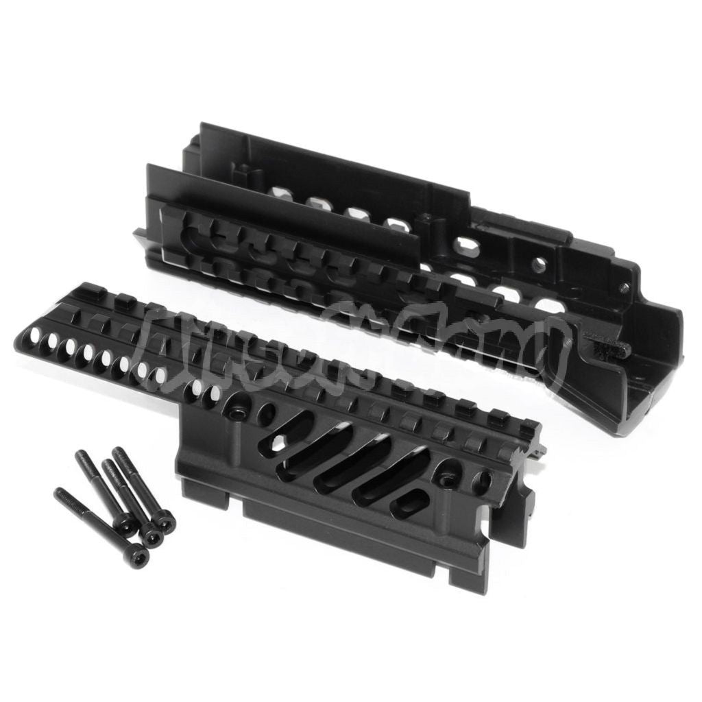 Airsoft CYMA X47 Aluminum Upper Lower RIS RAS Handguard Rail System For AK Series AEG