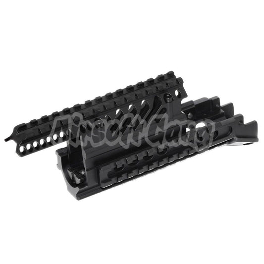 Airsoft CYMA X47 Aluminum Upper Lower RIS RAS Handguard Rail System For AK Series AEG