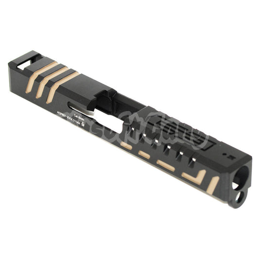 APS Aluminum SCORPION Slide For APS ACP / Tokyo Marui G17 GBB Pistol Airsoft Black/Tan