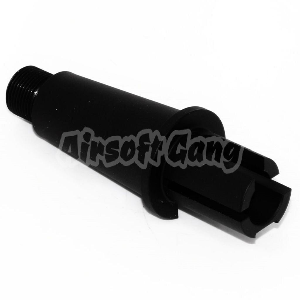 Airsoft 2.75"/3.35" 71mm/85mm Short Outer Barrel Conjunction Tube -14mm CCW AEG Black