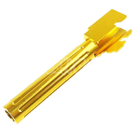 5KU CNC Aluminum Outer Barrel Type 2 For Tokyo Marui G17 GBB Pistol Airsoft Gold