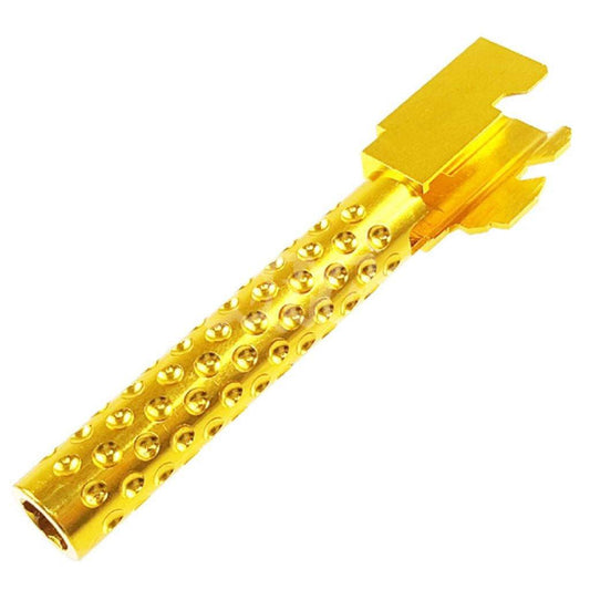 5KU CNC Aluminum Outer Barrel Type 3 For For Tokyo Marui G17 GBB Pistol Airsoft Gold